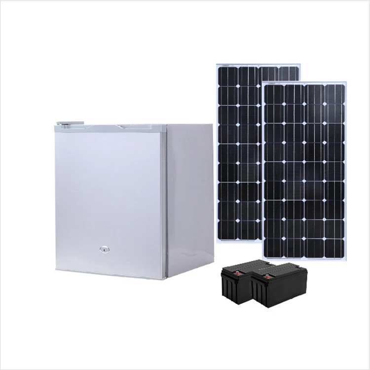 Bed side solar power coldroom frozen mini 12v powered portable fridge with solar panel