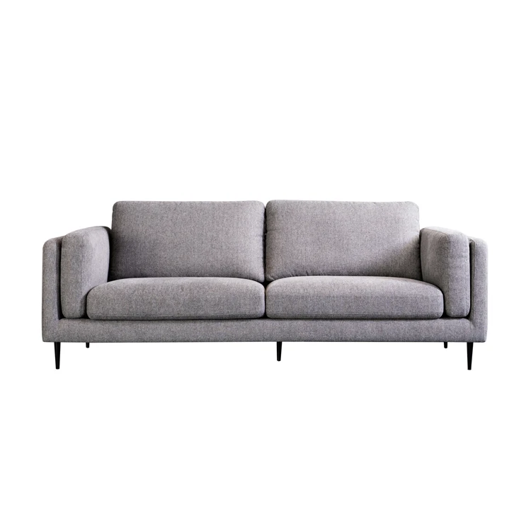 minimalist high end fabric living room furniture design 1 2 3 seaters loveseat gray sofa set