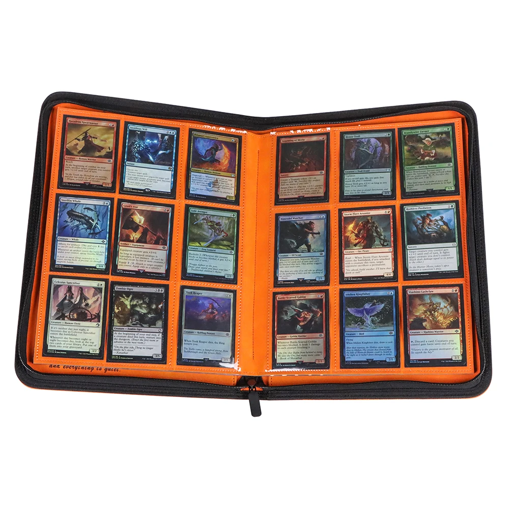 Настраиваемые карты 9 4 360 карманы папка-погрузчик pokemo n tcg mtg карточные папки для бейсбольной игры