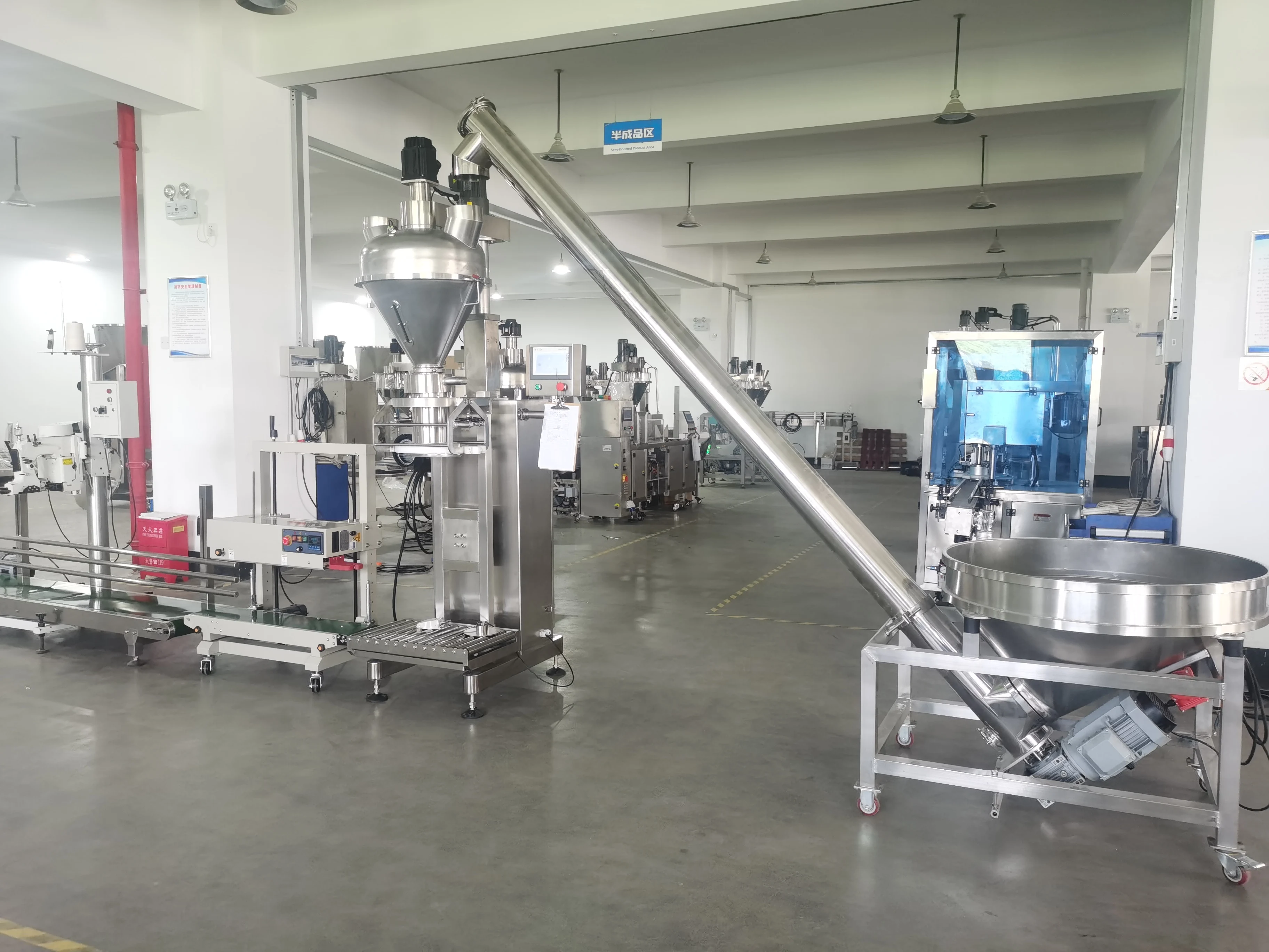 Semi Automatic Maize Powder 10 25 50kg Filling Bag Packing Package