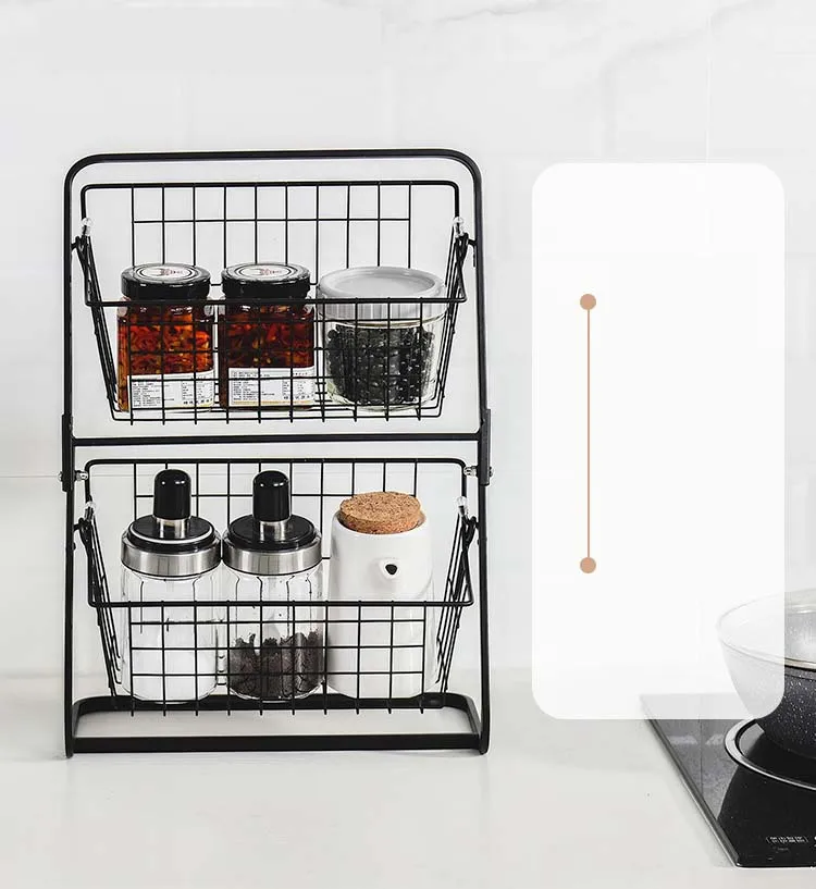 Hot Sale Good Price Standing Wire Storage Box Basket for Kitchen