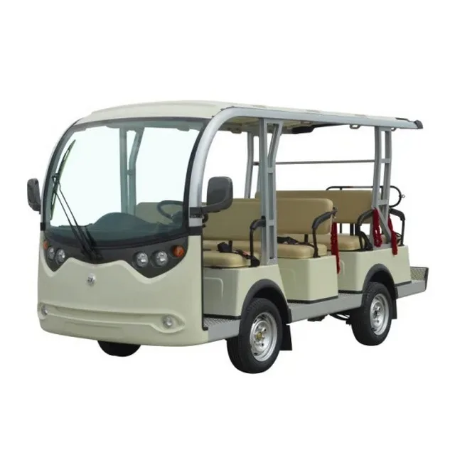 72V 7.5KW AC System 11 Passengers Electric Amusement Car Sightseeing Golf Cart Without Doors