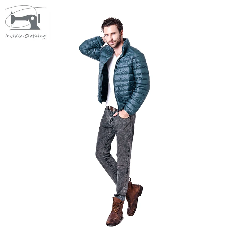 
Beautiful design best mens white duck down fashion filled jacket 