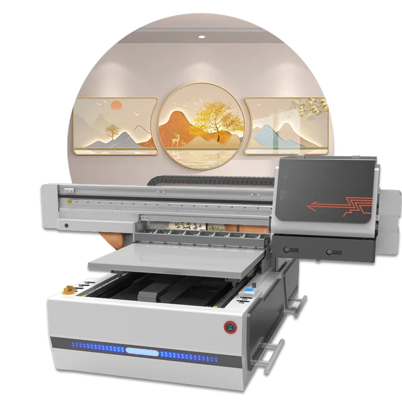 A1uv printer, ceramic tile mural large format printing, 3D stereoscopic printing, 6-color ink multifunctional UV flatbed printer