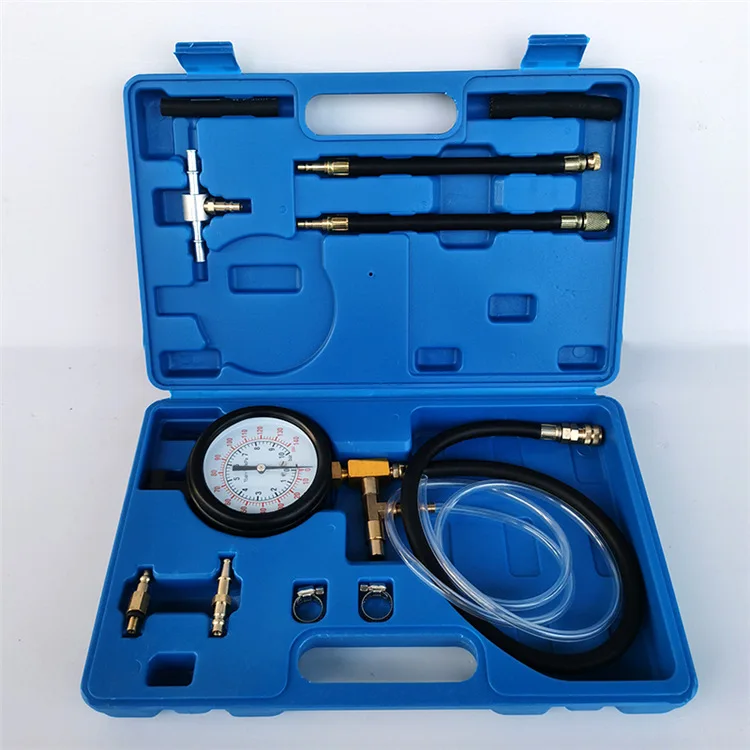 Car Tools Diagnostic Oil Combustion Spraying Meter Fuel Pressure Tester Tool Kit Gauge Set for Fuel Injection System