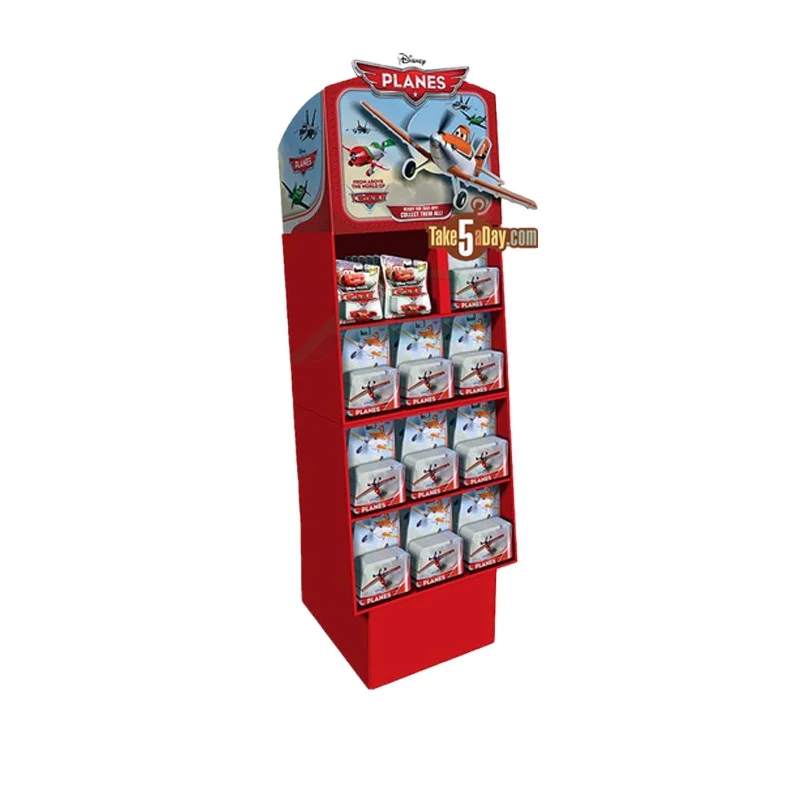 Considerate Service Custom POP Shelf Color Printing Paper Floor Display Retail Toy Plane Jewelry Dishwasher Cardboard Display