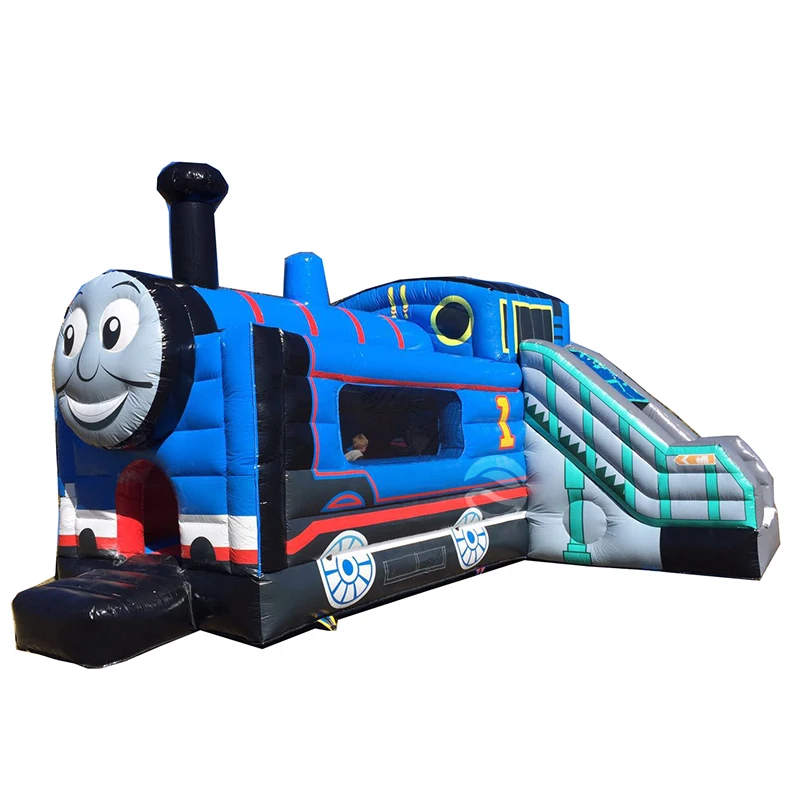 Поезд прыгать дом надувной батут с изображением паровозика Томаса Moonwalk отказов слайд комбо для детей