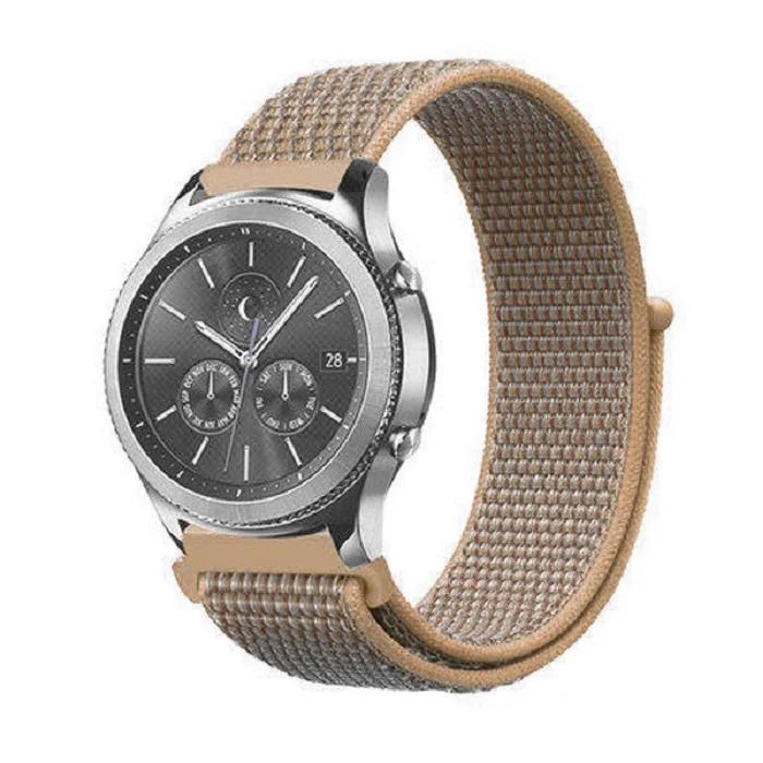 20mm Replacement Strap For Samsung Galaxy Active 2 Soft Breathable Sport Nato Nylon Loop Watch Band