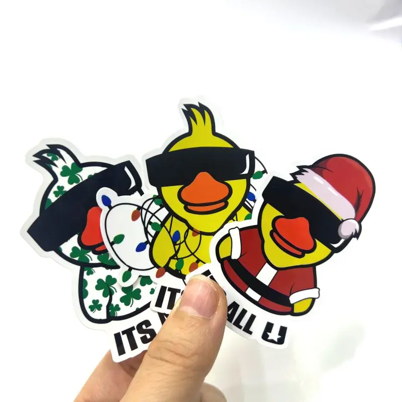 Пользовательские красивые прочные стикеры Die Cut Виниловая Водонепроницаемая наклейка для украшения телефона