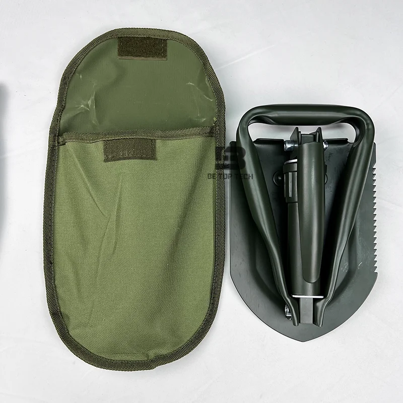 DIY Spade O.D. Green High Carbon Steel Folding Shovels