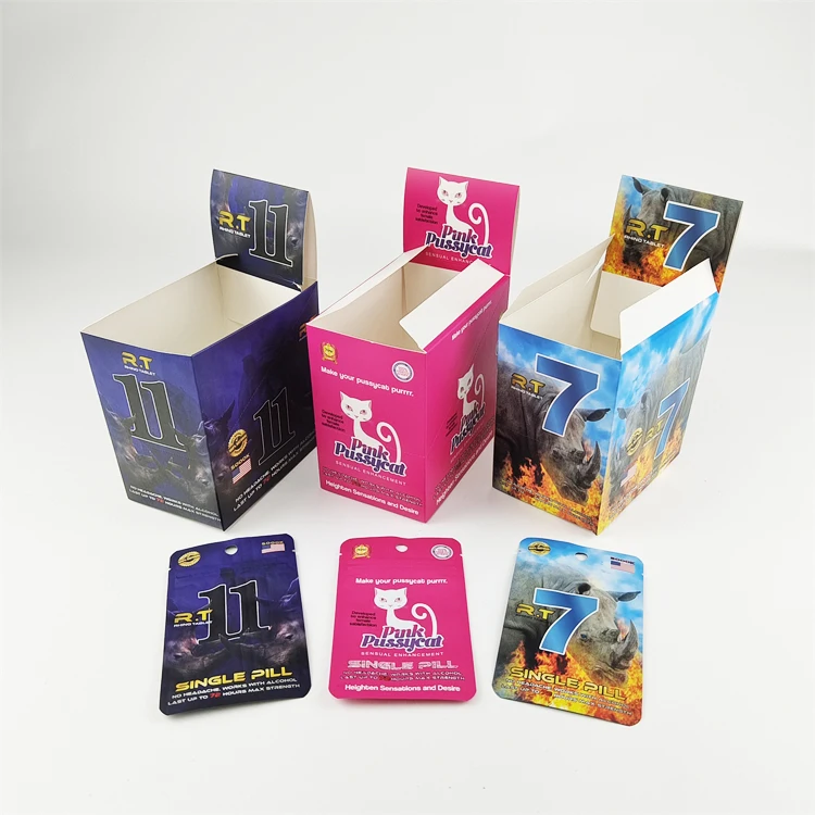 Factory Supplied Custom Paper Cardboard Shelf Ready Tray Retail Counter Top Display Paper Box for Pill