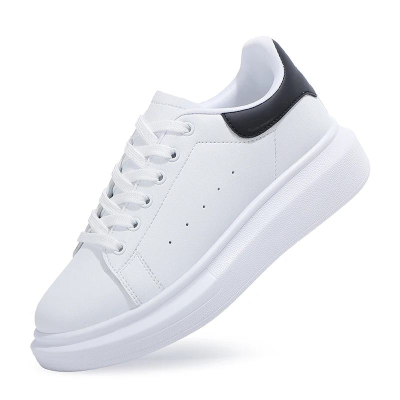 Free Shipping Zapatillas Deportivas Women Microfiber Upper EVA Sole White Sneakers Women Ladies Sneakers Shoes Casual Woman Shoe
