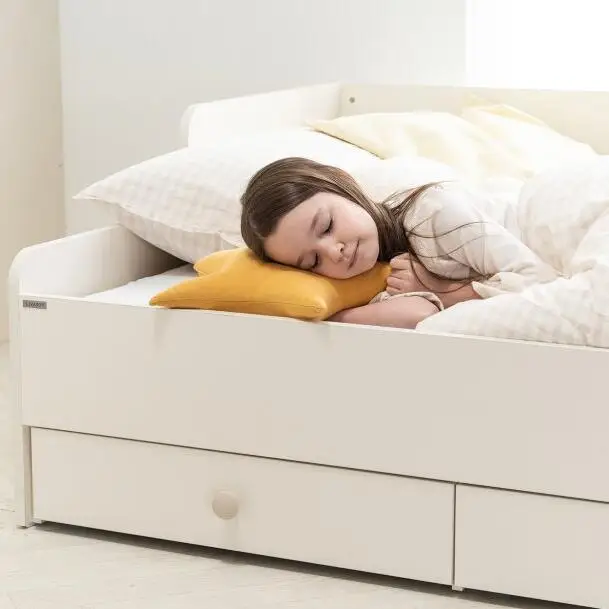 LM KIDS New Zealand pine can be customizable logo bedroom high quality modern design children storage beds