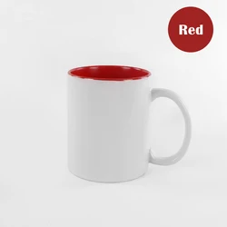 11oz Ceramic Sublimation Inner Color Coffee Mugs with Coating