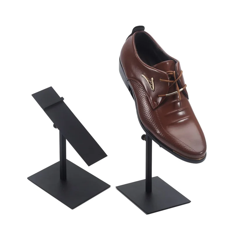 Single Pair Adjustable Stainless Steel Shoe Rack Modern Simple Men Shoe Display Stand Metal Shoe Racks