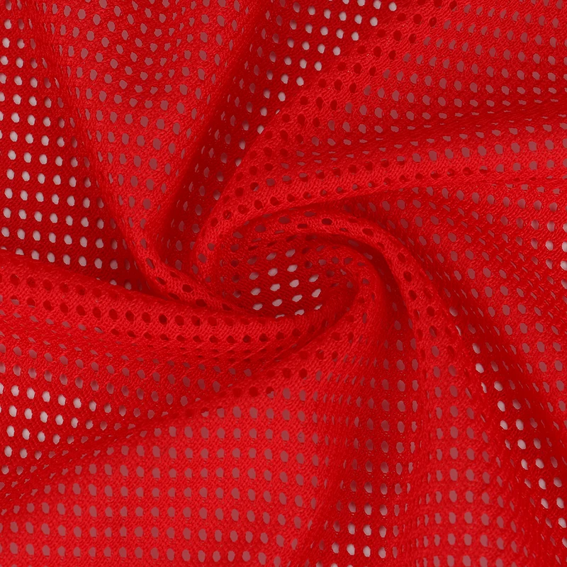
red mesh fabric for clothing bags sports 