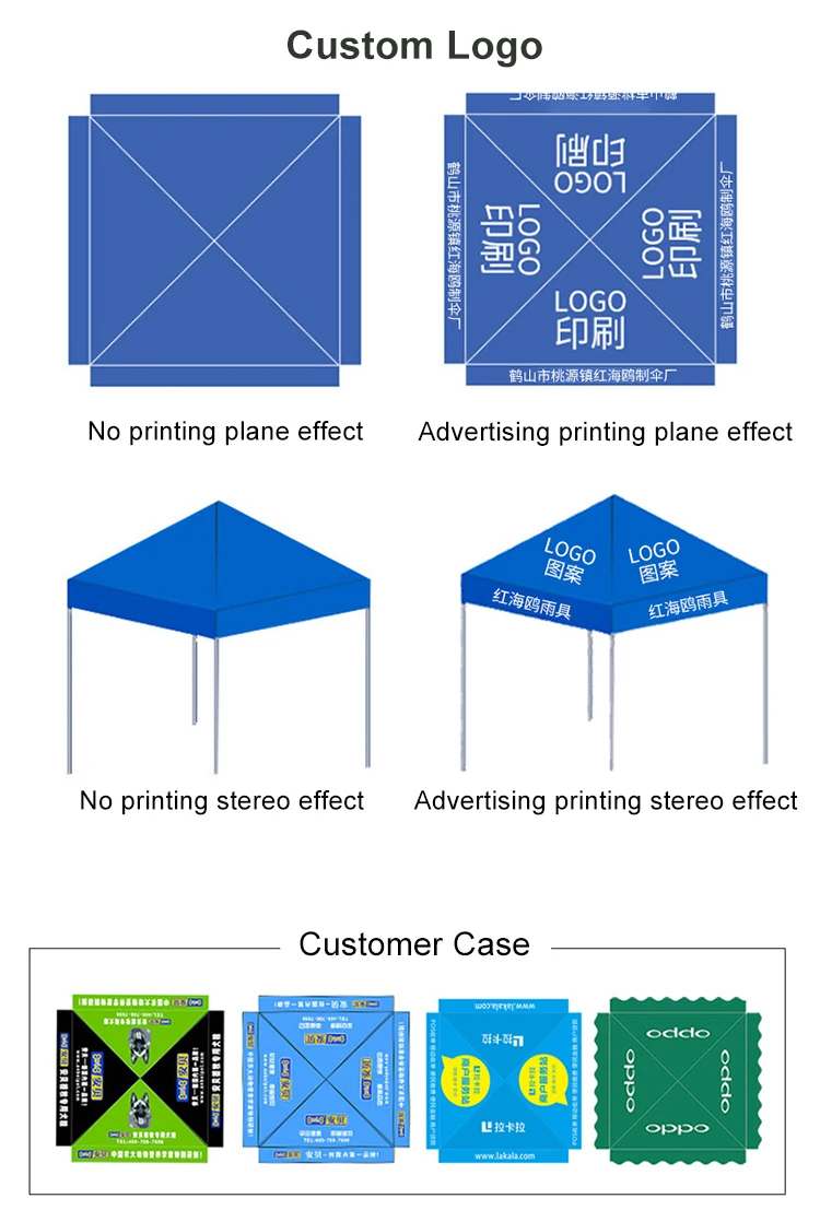 Qibu Industrial Commercial Gazebo Tent 3*3 With Sidewall For Promotion Expo Display Market Trade Show Tent
