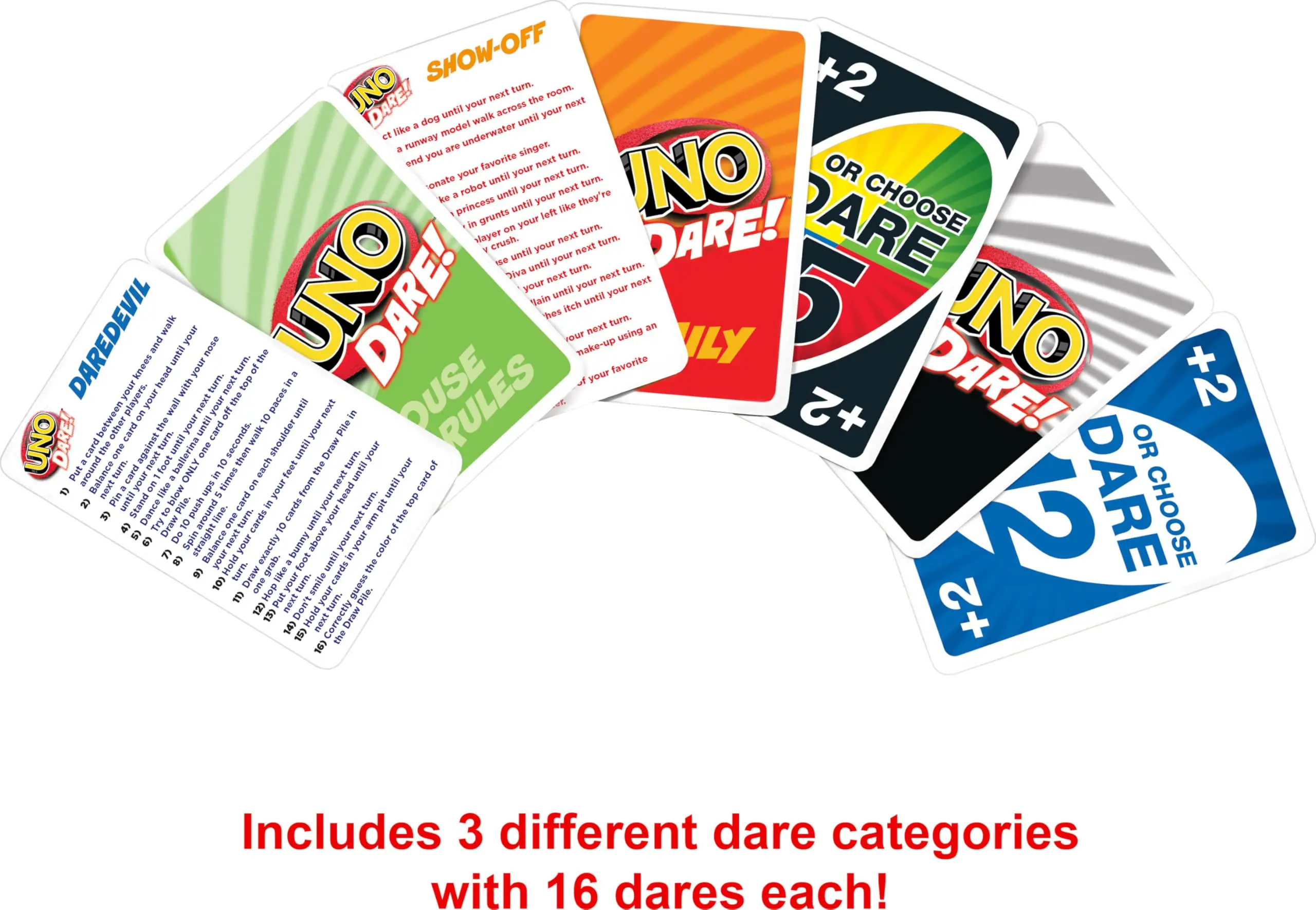 U-Nes FLIP! SHOWEM NO MERCY Family Funny Entertainment Board Game Fun Playing Cards Gift Box U-n-oes Card Game