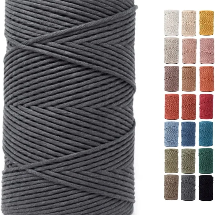 HH Wholesale Chew Toy Craft Hand Made Decoration Super Soft Braided Cotton Rope