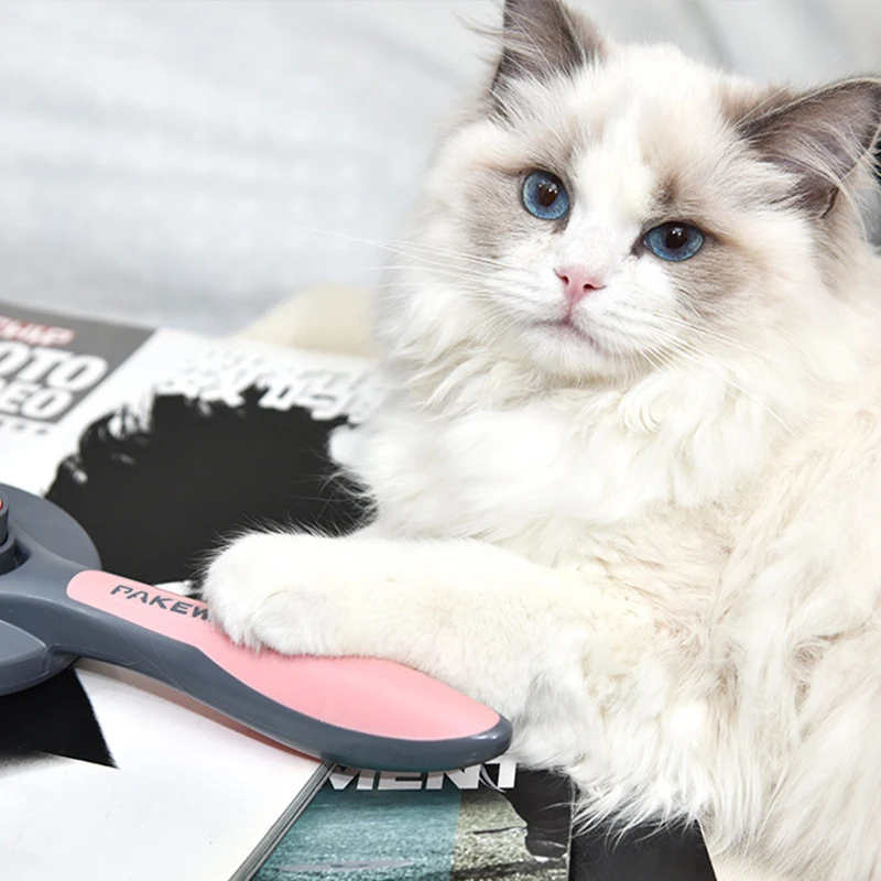 Grooming Tools Product Cat Dog Cleaning Pet Comb, Self Cleaning Slicker Grooming Furry Hair Dog Pet Brush