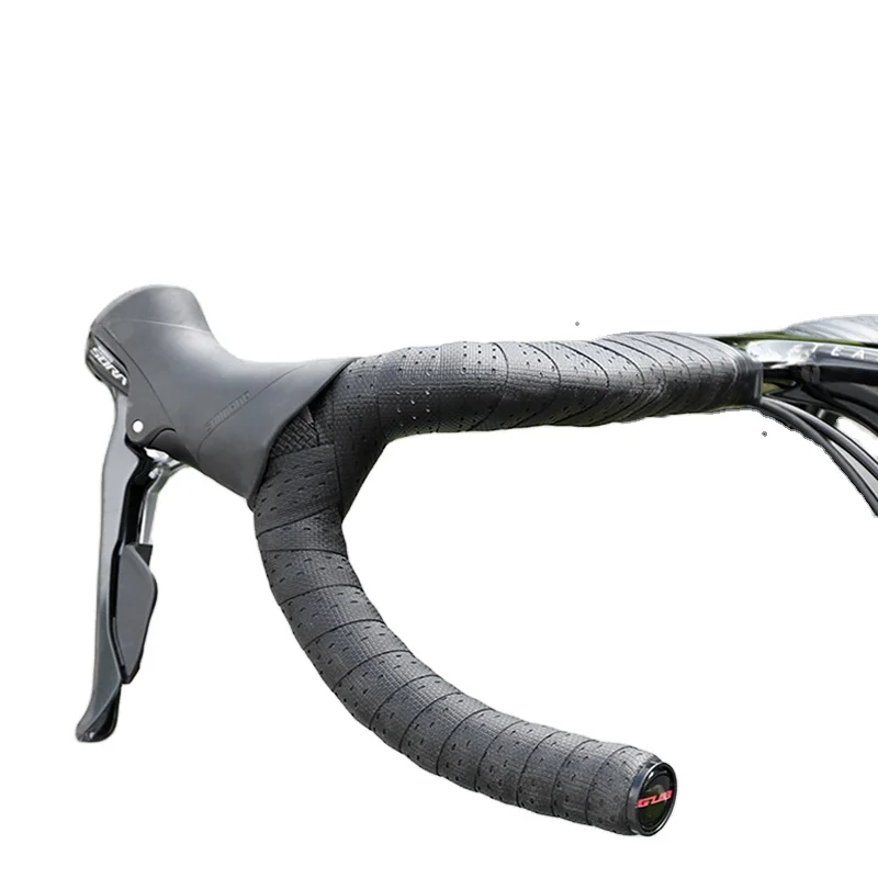 GUB 1629 High Quality Silicone Rubber EVA Colorful Cycling Handle Belt Road Bike Bicycle Cork Handlebar Tape Wrap with 2 Bar