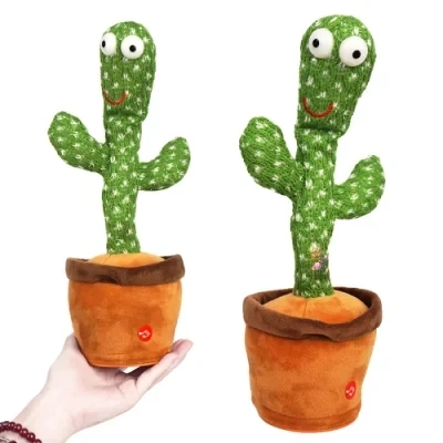 Singing Dancing Cactus Toy Electronic Plush Stuffed Toys baby electric toy