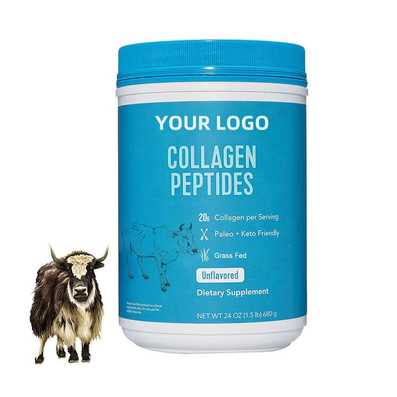 Низкий Moq рыба и бычий гидролизованный растворимый гидролизный протеин коллаген пептиды Порошковая добавка для похудения