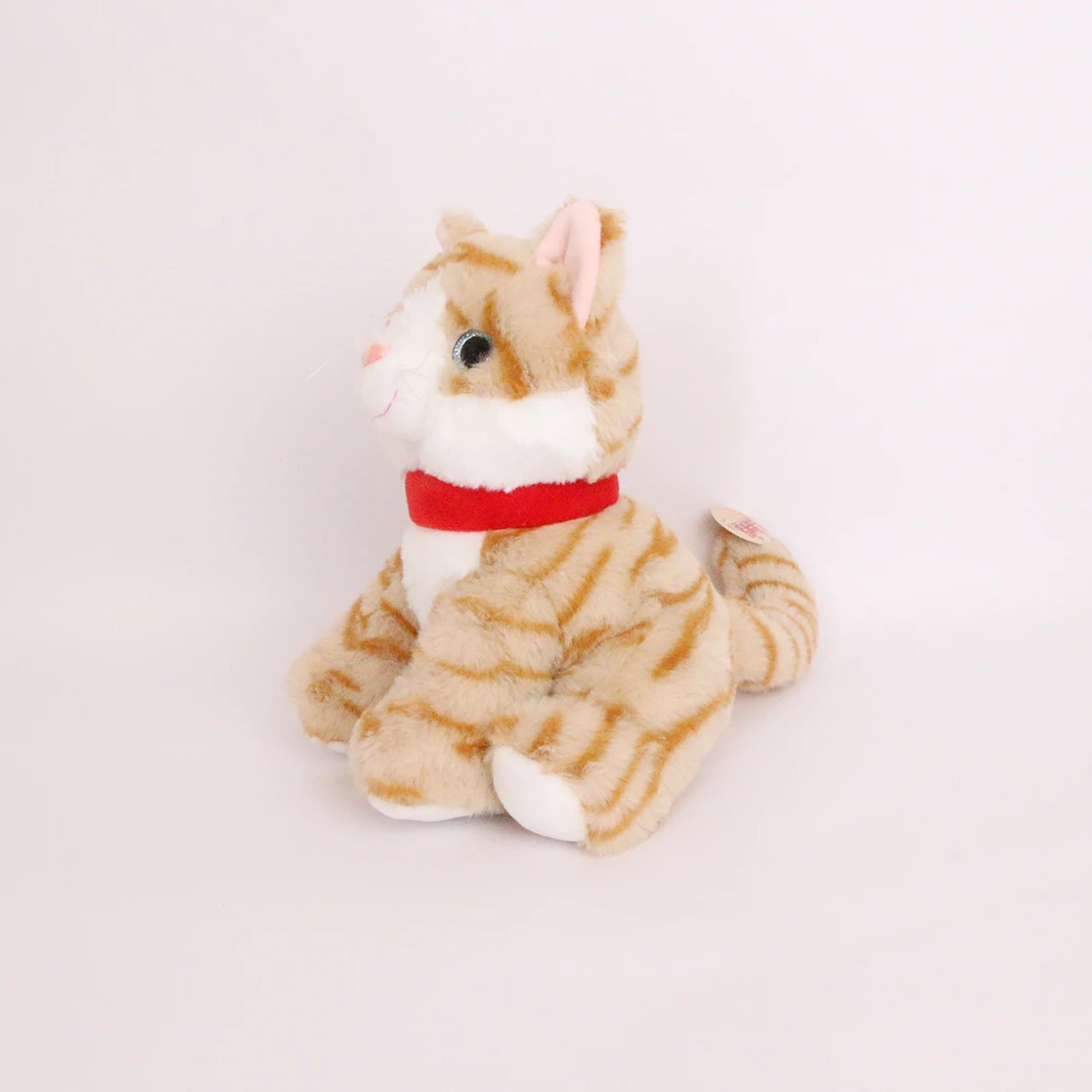 Squat cat Plush Cushion pillow Pp plush cotton stuffed home decor doll Smiling face cartoon plush toy Live squat cat