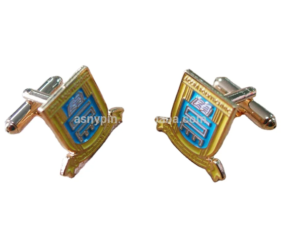 
Accra Ghana University emblem design cuff link 