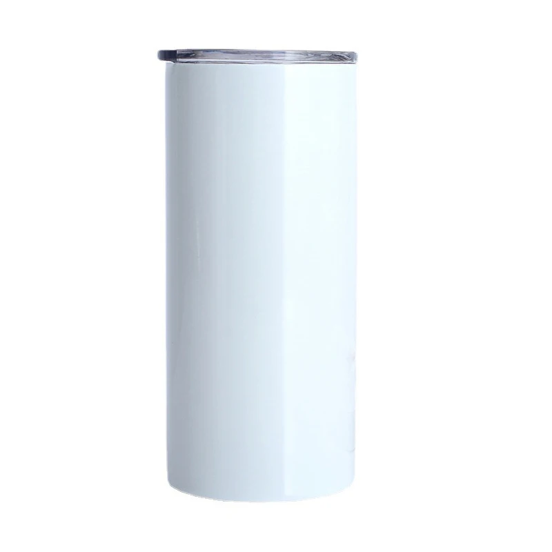 12oz20oz 24oz 30oz Heat Sublimation Insulation Cup with Straight Body Vacuum Slimming Car Cup for Drinking Heat Transfer Coating