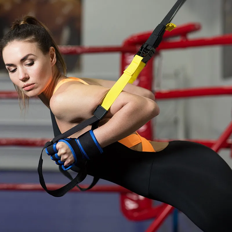 Half Finger Breathable Workout Gym Exercise Women Men Body Fitness Adjustable Wrist Training Strap Weight Lifting Gloves