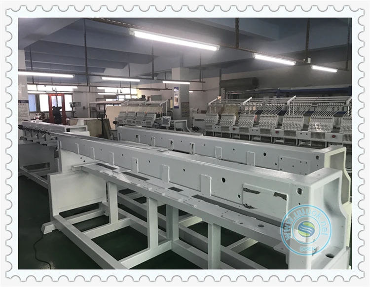 Factory latest price industrial automatic 9 12 15 needle 18 24 head computerized cap t shirt flat multihead embroidery machine