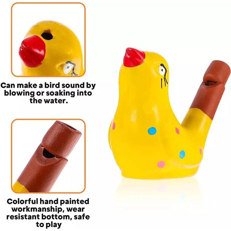New Ceramic Clay Water Bird Whistle Animal Sound Whistle Kids Toys gift for kids