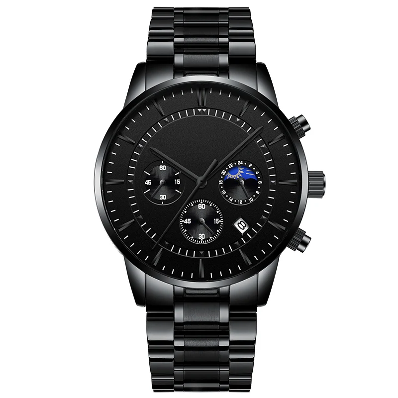 Business Waterproof Wristwatches Mult functioanal Watch for men Quartz Watches