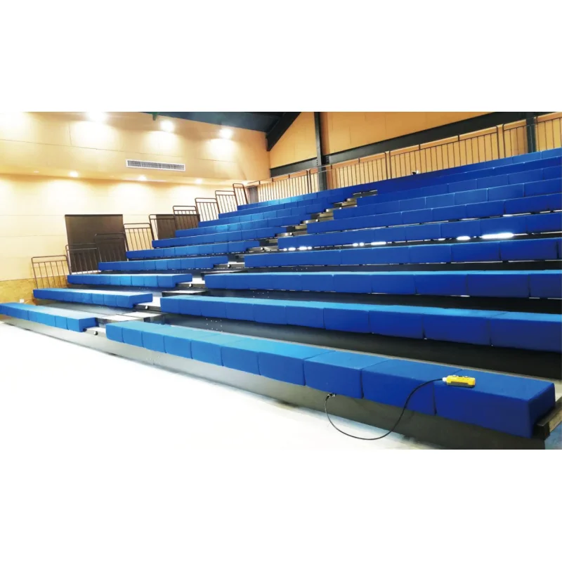 Wholesale Indoor Movable Stadium Telescopic Grandstand Telescopic Bleachers for Sale