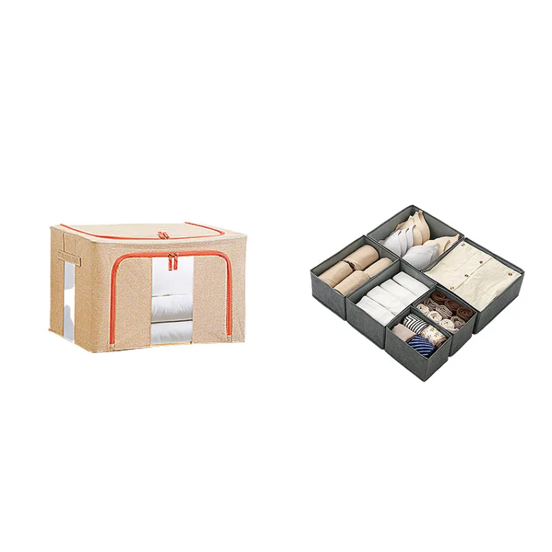 Quilt Toy Tools Large Capacity Foldable Fabric, Storage Organizer Cotton Car Home Storage bags boxes for Clothes/