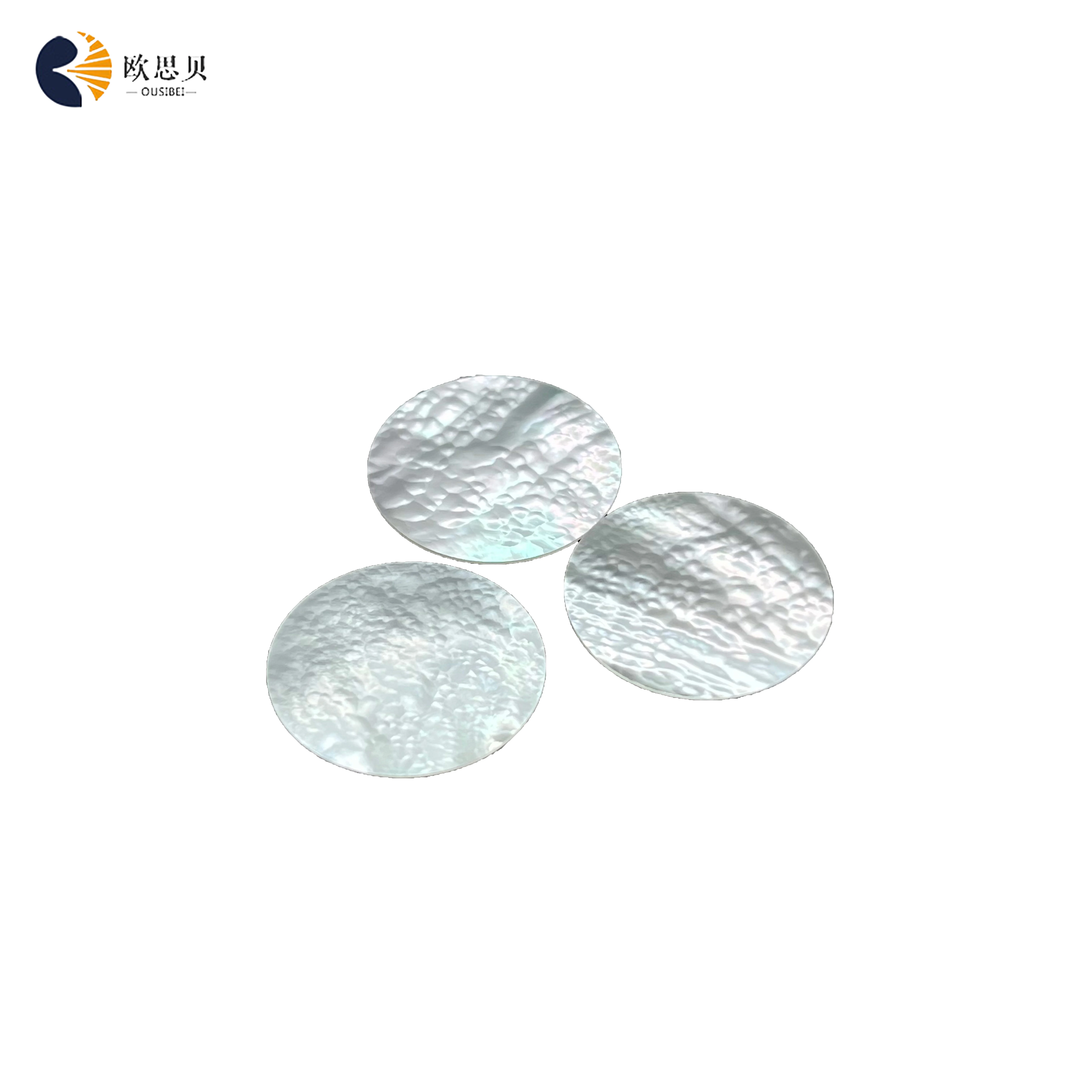 2A grade natural light color mother of pearl white shell, small fish scale shell piece for watch dial or jewelry inlay