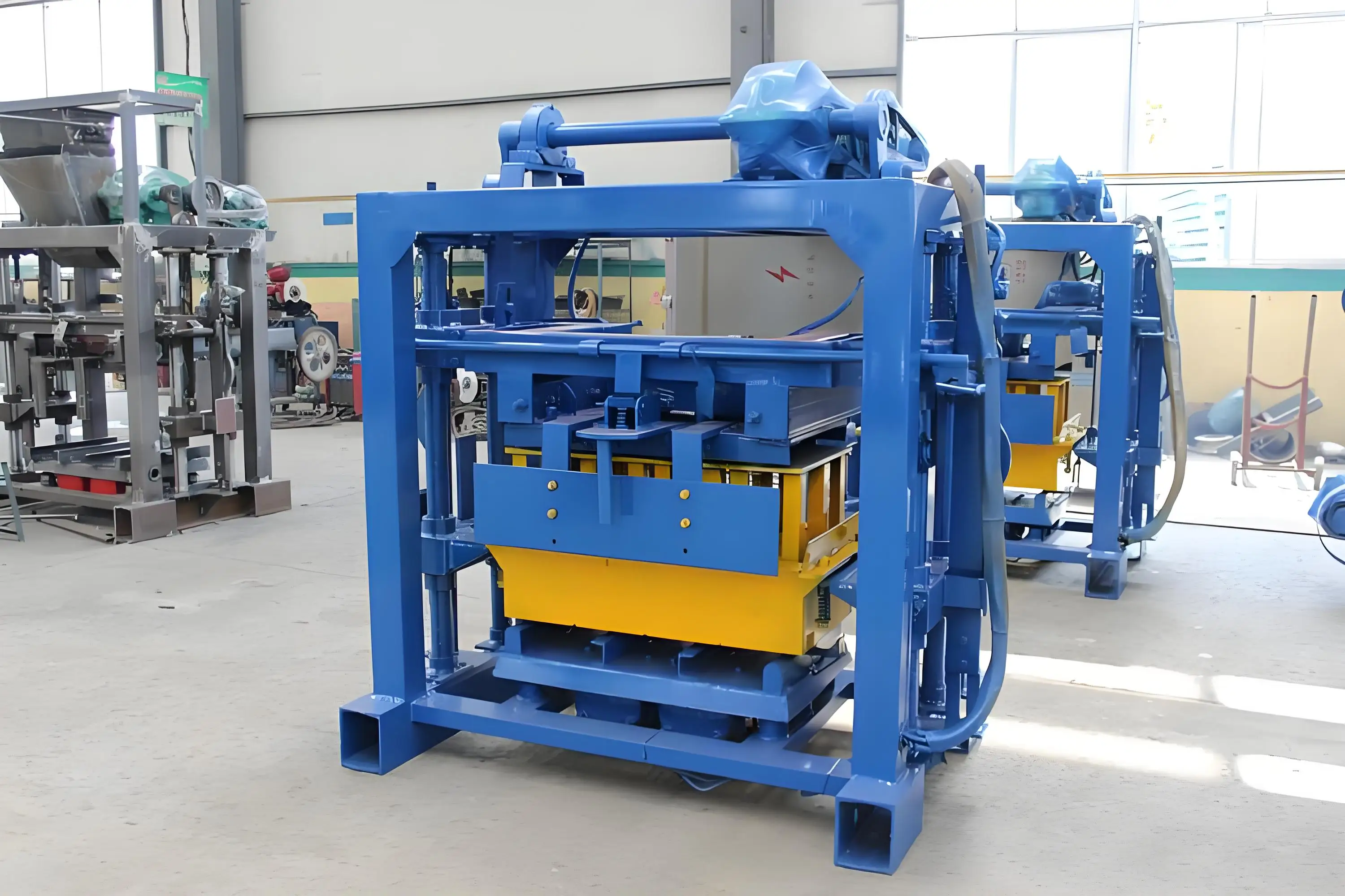 hollow block molding machine cement automatic brick making machine