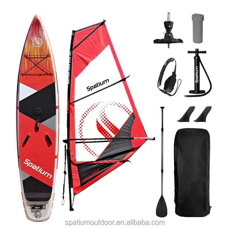 Spatium Good Quality China Suppliers Windsurfing Board Inflatable Sup Paddle Sail Board for kids and adult