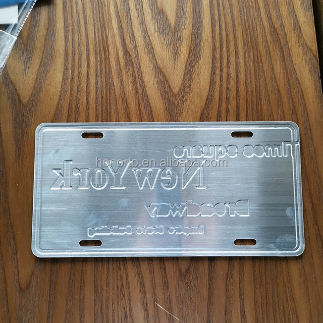 Modern original name place for New York aluminum car licence plate car plate with letters