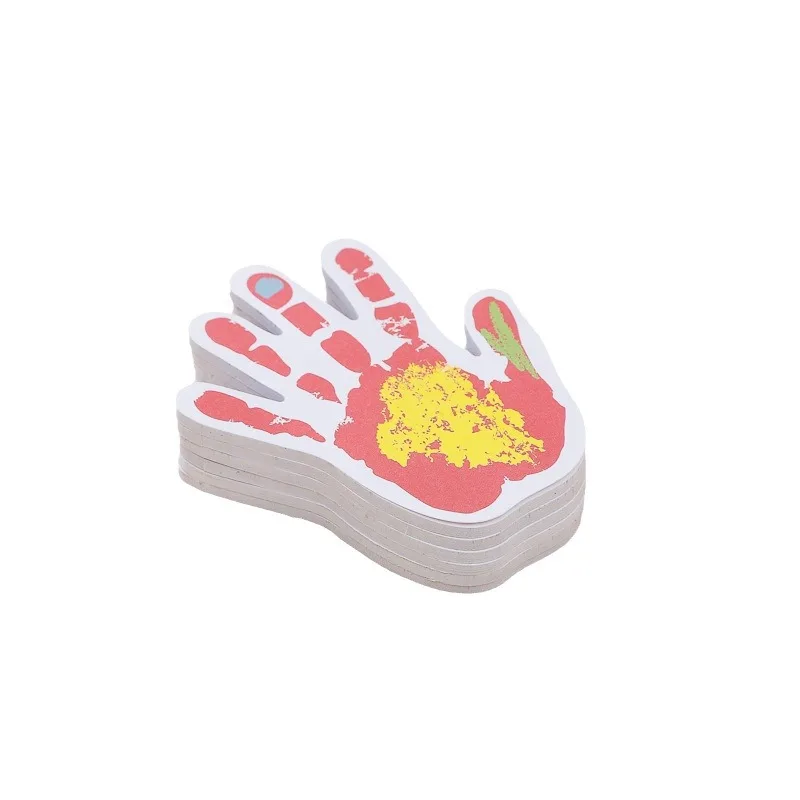 Cute Small Palm Sticky Note with Adhesive Tear Simple N Times Paste Color Paper Wholesale