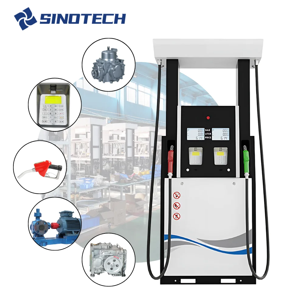 Tokheim tatsuno fuel dispenser pump price electric gas station diesel petrol station equipment with 3 oil product 6 nozzles