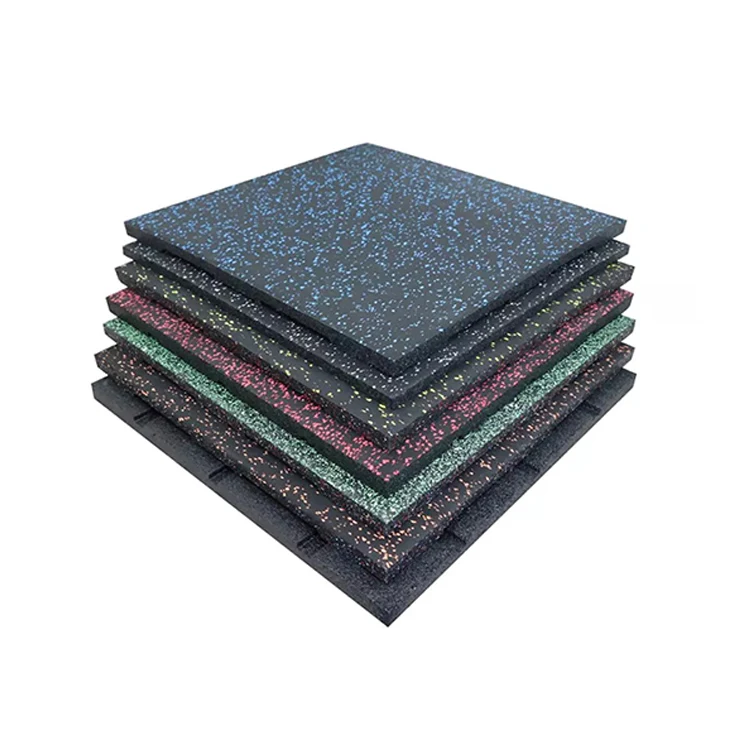 Custom printed logo non-slip cross fitness sports accessories rubber floor mats