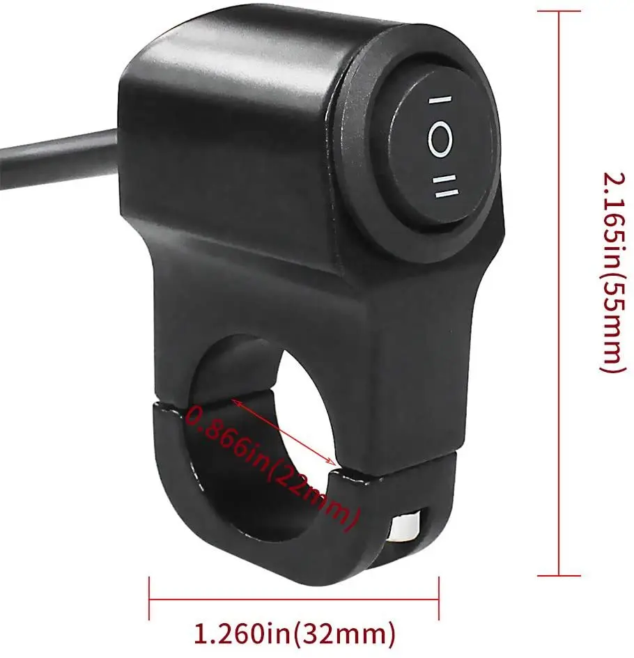 Motorbike Equipment Electric Scooter Switches Motorcycle Fog Spotlight Headlight Handlebar Button Switch