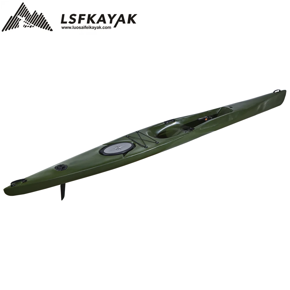 LSF Single Seat One Person 16.4FT Racing Sit in Canoe LLDPE Plastic Kayak
