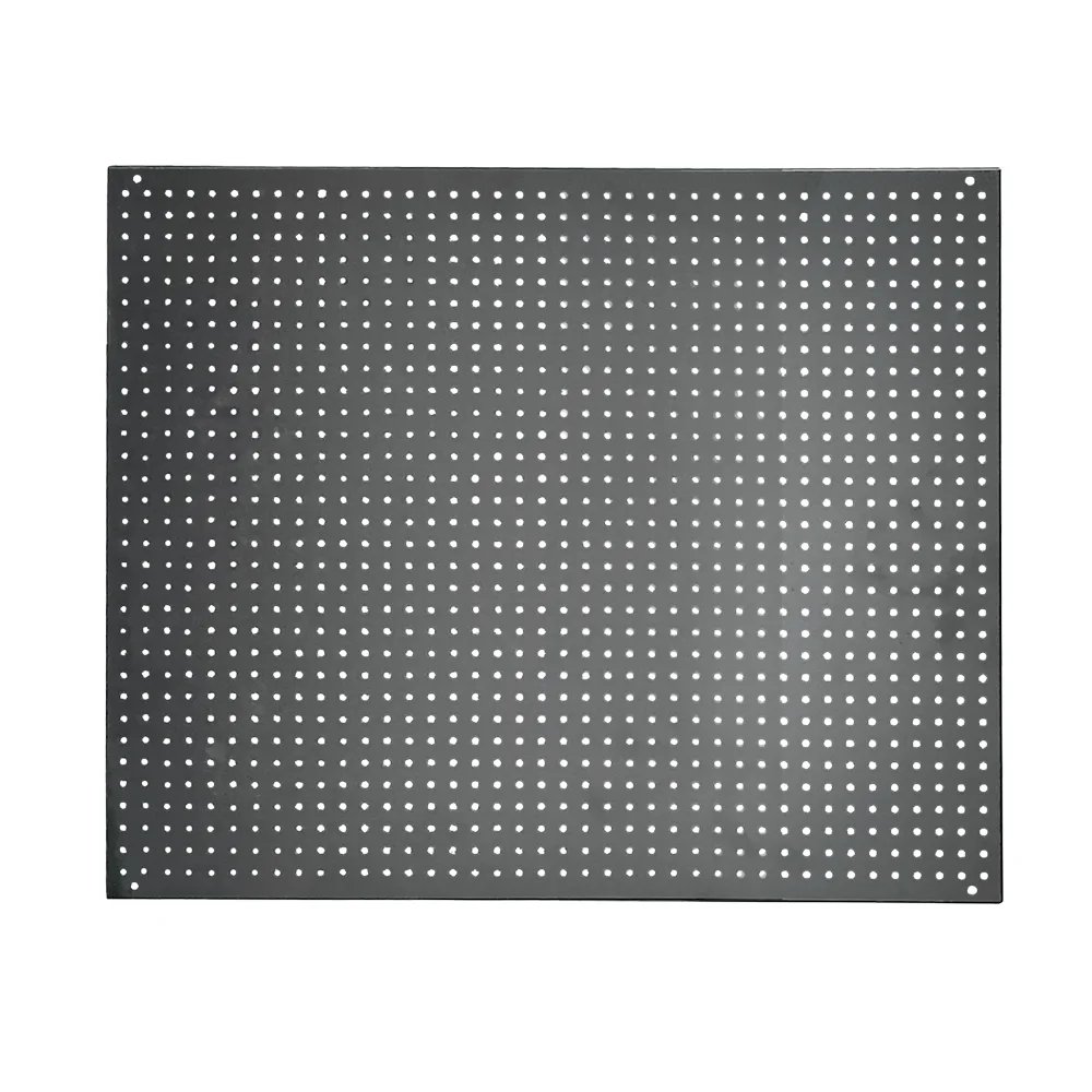 37 inch black metal pegboard garage wall organizer tool storage peg panel