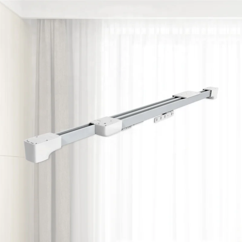 Electric smart Curtain Motorized Telescopic Extendable Curtain Track Adjustable Track Rail Rod