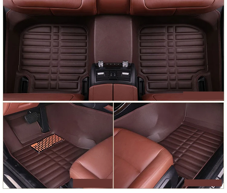 
All Weather Single Layer Full Covered Luxury XPE Leather Waterproof Vehicle Car Floor Carpet 