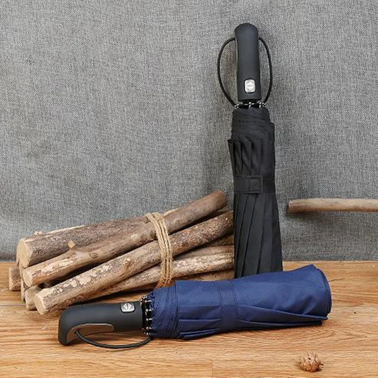 Suppliers custom print business high quality compact automatic three fold umbrella advertising