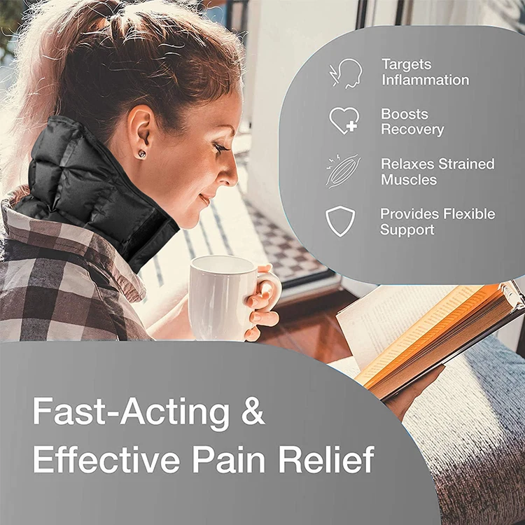 World-bio New Arrival Customize Microwavable SAP Material Therapy Heat Pack for Neck Shoulder Pain Relief Heating Pad